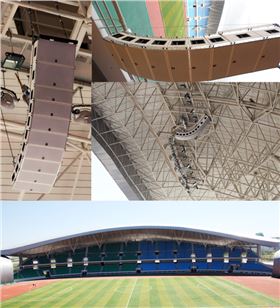 爵士龍線陣音箱助力錫林浩特大型體育場3