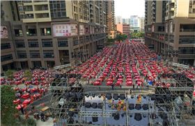 JSL舞臺音響助陣楊箕村大擺千桌酒席賀回遷