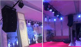 宴會廳采用專業線陣音響系統