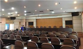 雙八寸線陣音箱組成會(huì)議室音響系統(tǒng)【爵士龍】