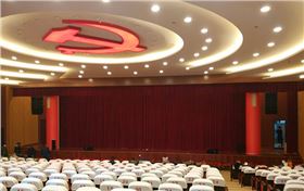 內(nèi)蒙古黨史館多功能廳采用線陣音響系統(tǒng)【爵士龍】