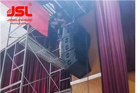 云南石林縣縣委黨校多功能廳成功選用JSL爵士龍雙八寸線陣音箱系統