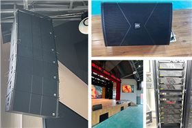 四川眉山學校爵士龍雙10寸線陣音響成功應用多功能體育館