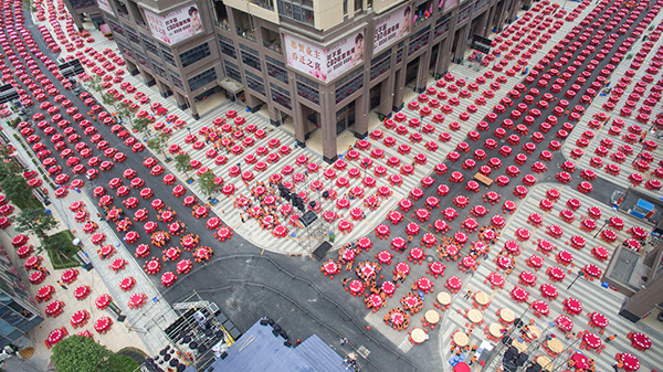 JSL舞臺音響助陣楊箕村大擺千桌酒席賀回遷
