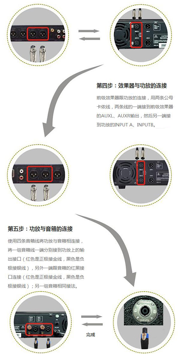 爵士龍KTV音響設備連接圖