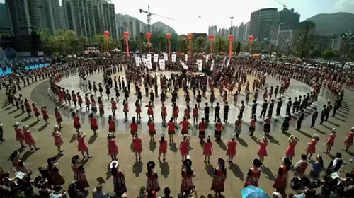 8+4線陣音響系統助陣四川興文(國際)苗族花山節