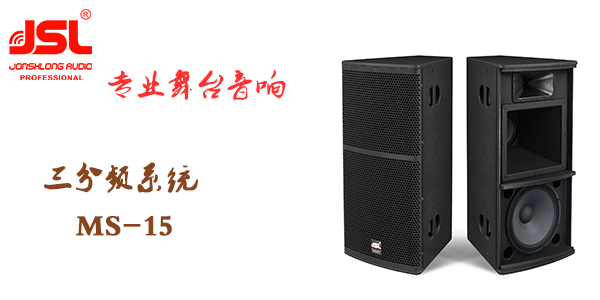 新款三分頻專業舞臺音響 爵士龍MS-15