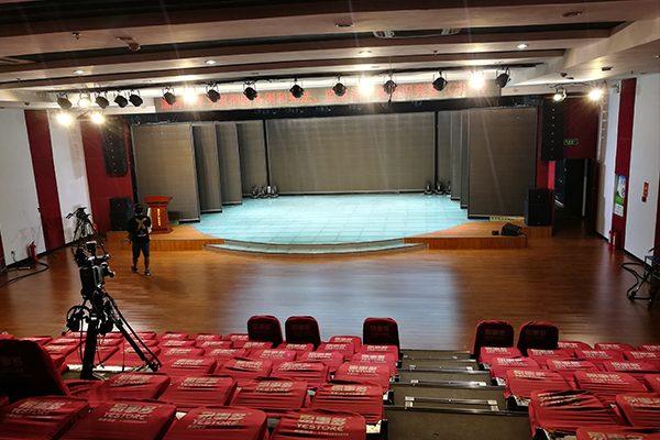 線陣專業舞臺音響系統助力漯河市廣播電視臺演播大廳