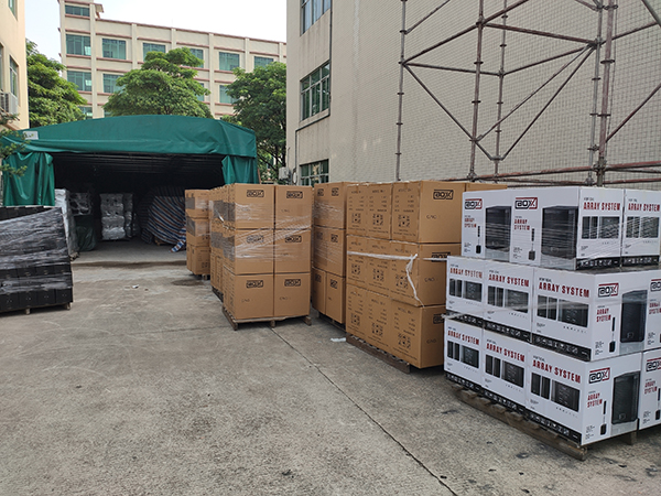 喜訊!JSL爵士龍第二批要遠航巴西的音響訂單順利裝箱