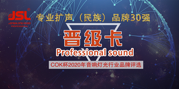 喜訊!JSL爵士龍音響晉級專業擴聲系統(民族)品牌30強