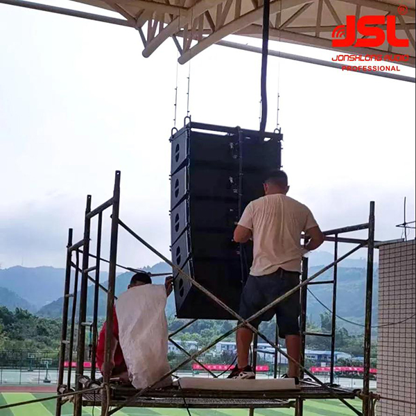爵士龍LA系列線陣成功助力四川通航職業(yè)學院體育場【體育場館音響】