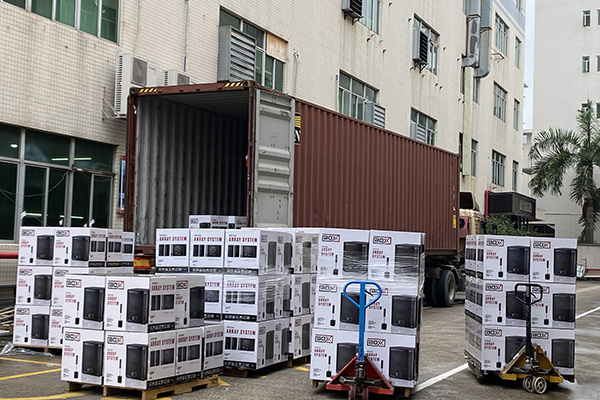 巴西訂單成功發(fā)貨,350套有源線陣音響遠(yuǎn)銷海外
