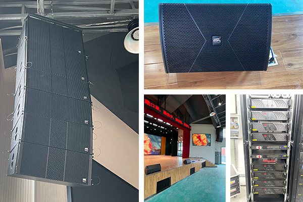 四川眉山學校爵士龍雙10寸線陣音響成功應用多功能體育館