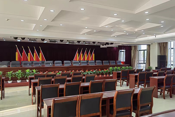 鄭州鐵路局報告廳搭建完成并投入使用 【爵士龍專業音響設備】