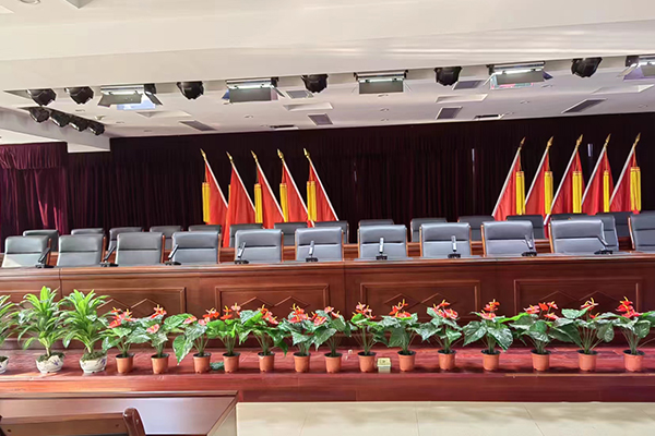 鄭州鐵路局報告廳搭建完成并投入使用 【爵士龍專業音響設備】