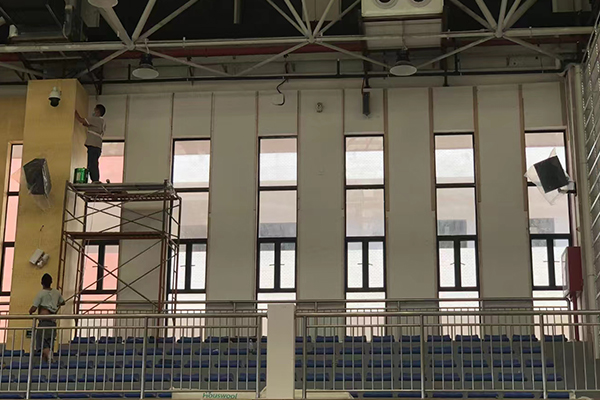 線陣音響系統入駐廣東東莞新風中學多功能體育館