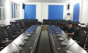 爵士龍案例-廣東佛崗陶瓷企業集團會議室